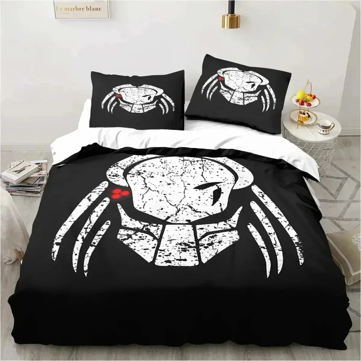 Alien Vs. Predator Predator Movie Duvet Cover Pillowcase Bedding Set Adult Boy Girl Bedroom Decoration Children Gift Single