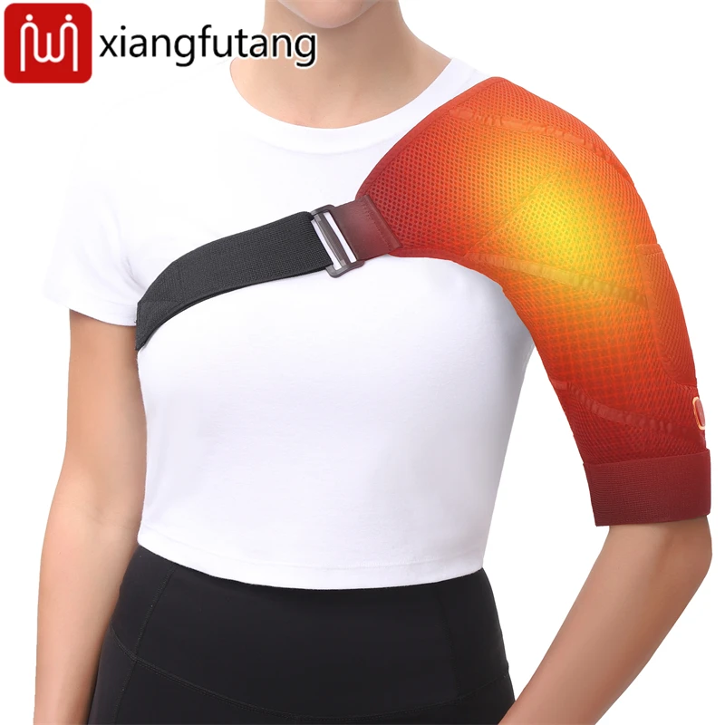 

Массажер для плеч с подогревом и полной оберткой, питание от USB, 3-режимный нагрев/массаж, замороженное плечо, облегчение артрита, расслабление мышц, унисекс