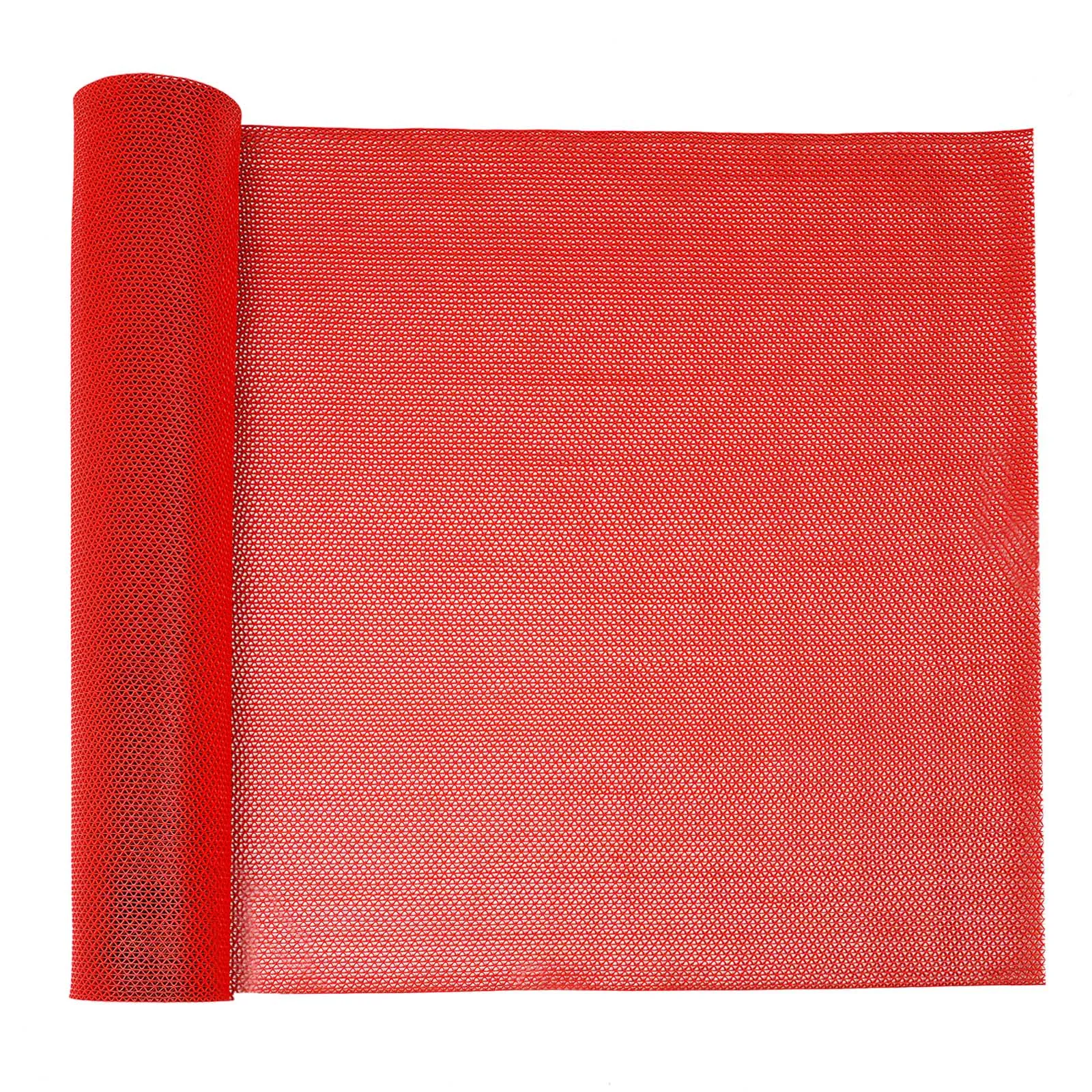 Modern Rectangle PVC Red Floor Mount Floor Mat, Floor Mat, Non-Slip Floor Mat