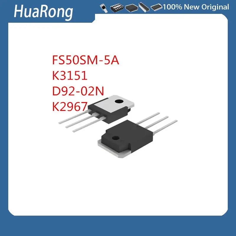 5Pcs/Lot  NEW FS50SM-5A  K3151 2SK3151  D92-02N ESAD92-02N   K2967 2SK2967   TO-3P