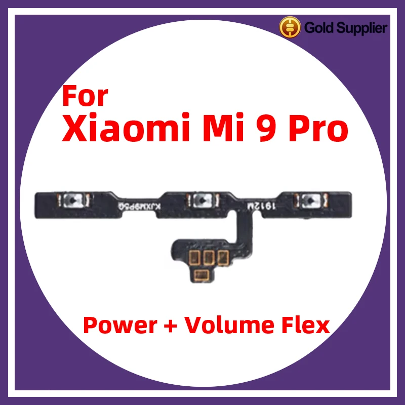 For Xiaomi Mi 9 Pro Power ON OFF Volume Camera Key Button Switch Flex Cable Replacement