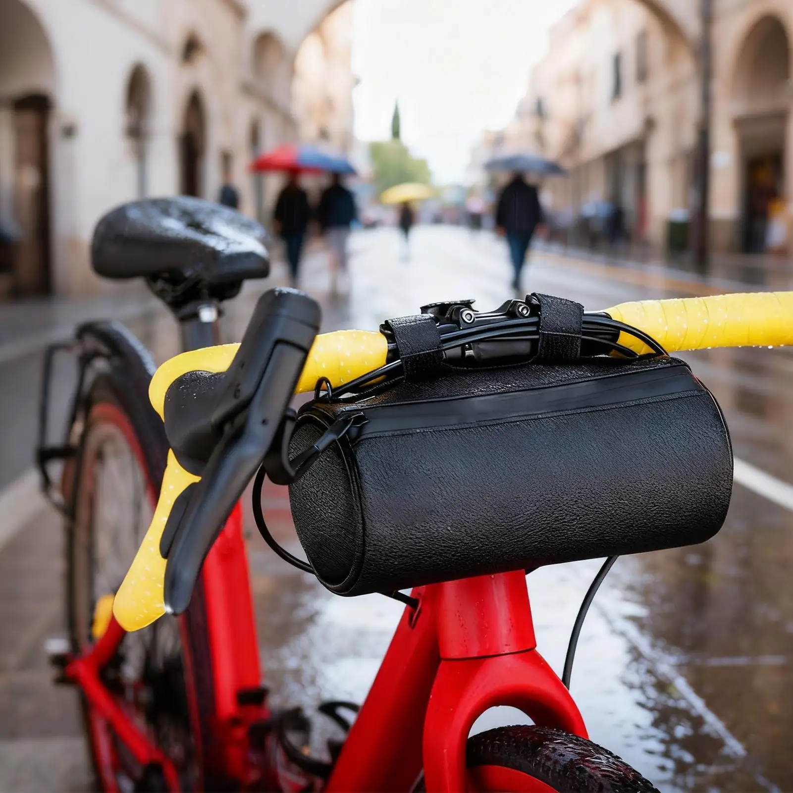 

Bike Handlebar Bag Lightweight Waterproof Storage Mountain Bike Bag Frame Pouch For Men Women Mountain Road Travel Biking Riding