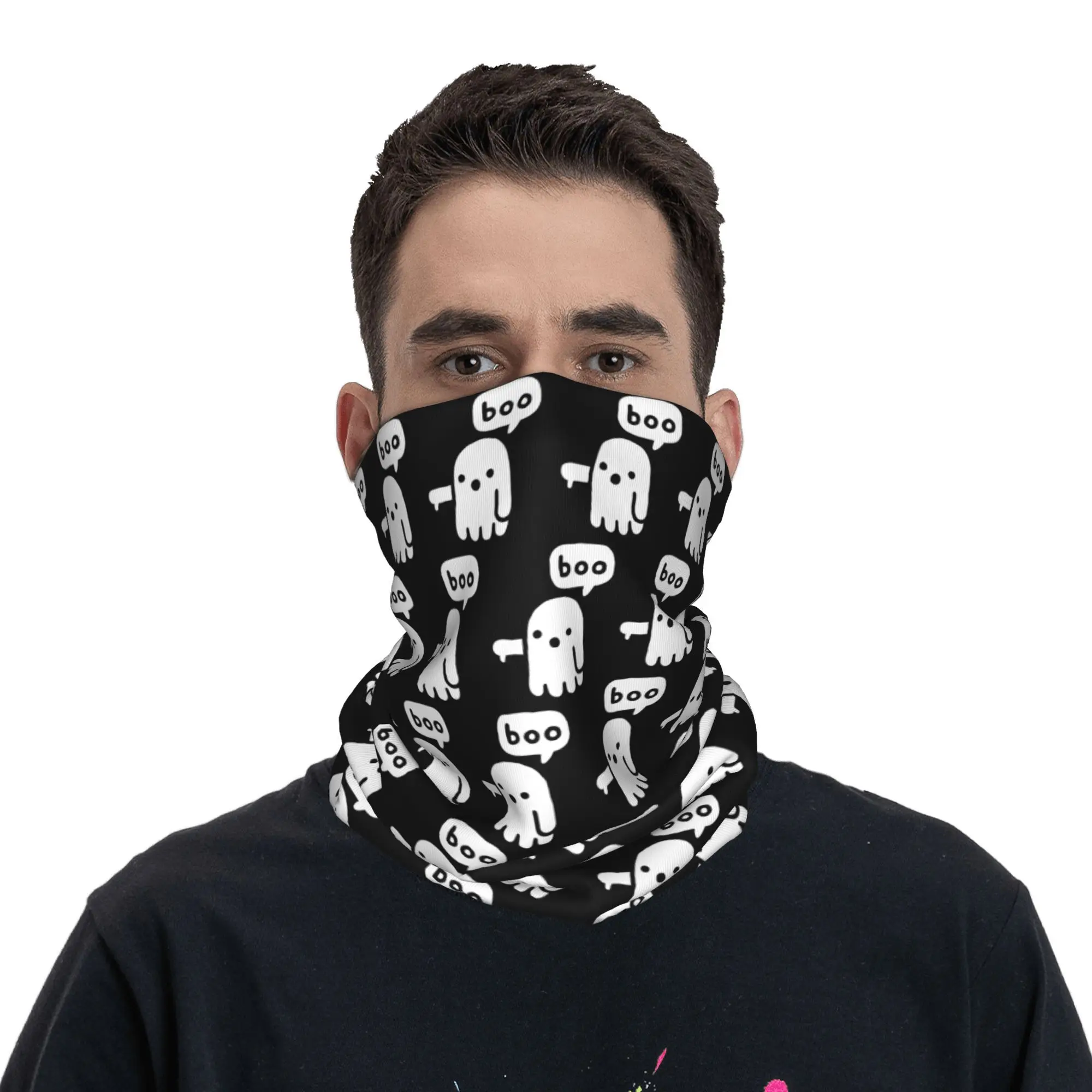 

Призрак неодобрения, бандана, гетры с принтом, маска, шарф, теплая повязка на голову для верховой езды, унисекс, для взрослых, весь сезон