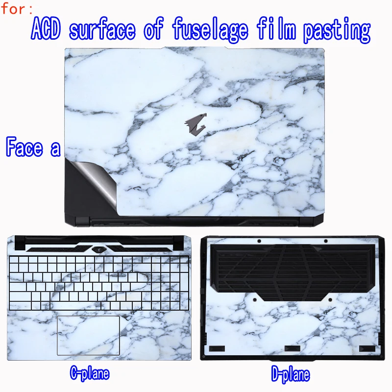 For Gigabyte Aorus 15P WB/15P KB laptop body film 15G XC/15G YC/15G KC skin stickers AERO X16/ Sabre 15 vinyl stickers.