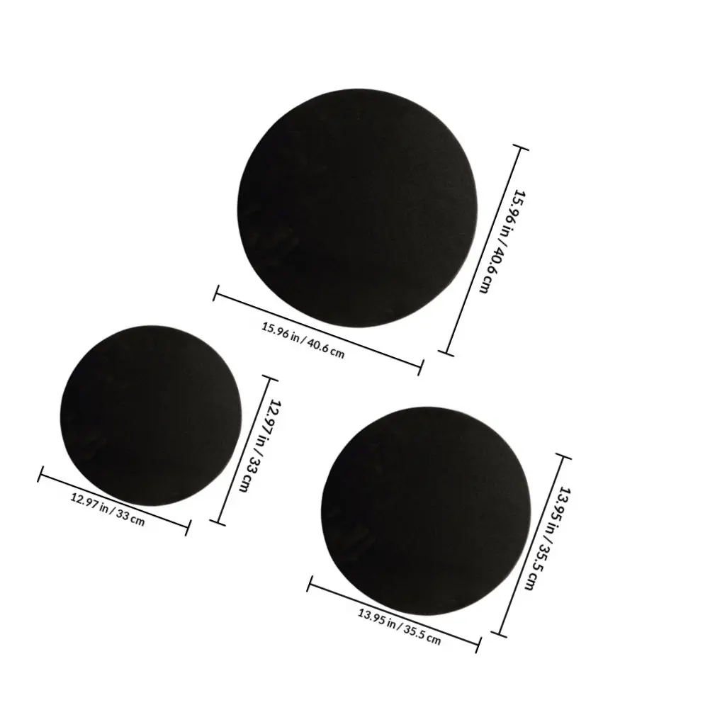8Pcs Drum Mute Pads High Density Foam Drum Practice Pad for Snare Bass Volume Control Sound Dampening Home Studio Use
