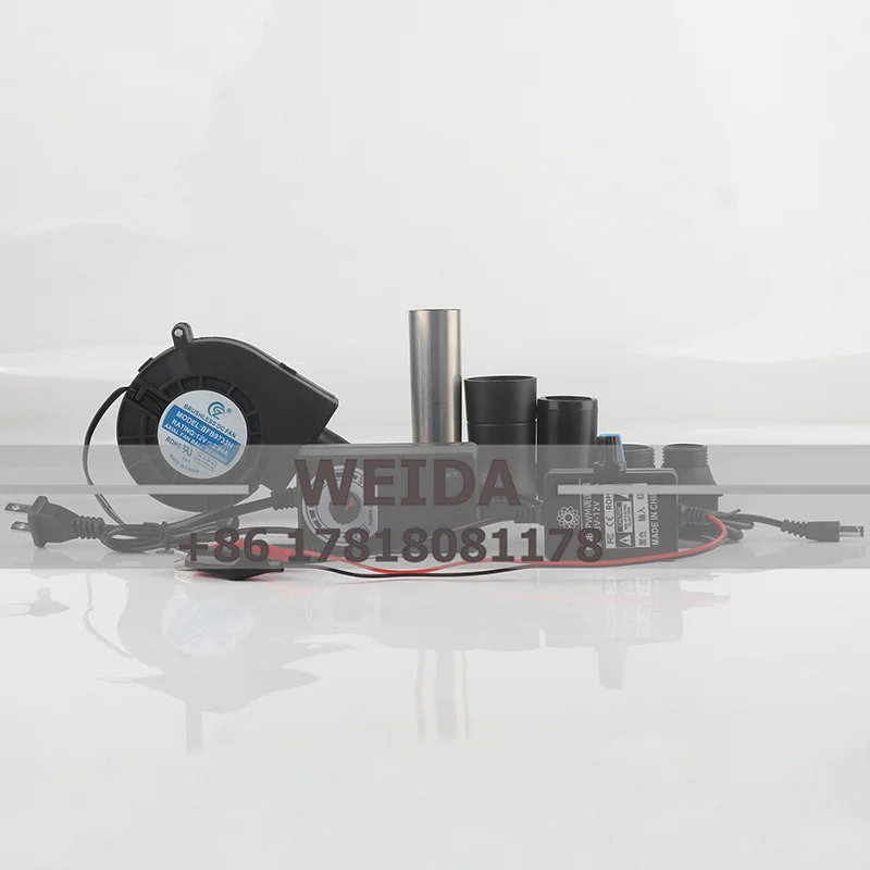 Powerful DC 12v 2.94A 9733 Low-noise Axial-flow Campfire Barbecue Centrifugal Brushless Air Electric Blower BFB9733H Cooling Fan