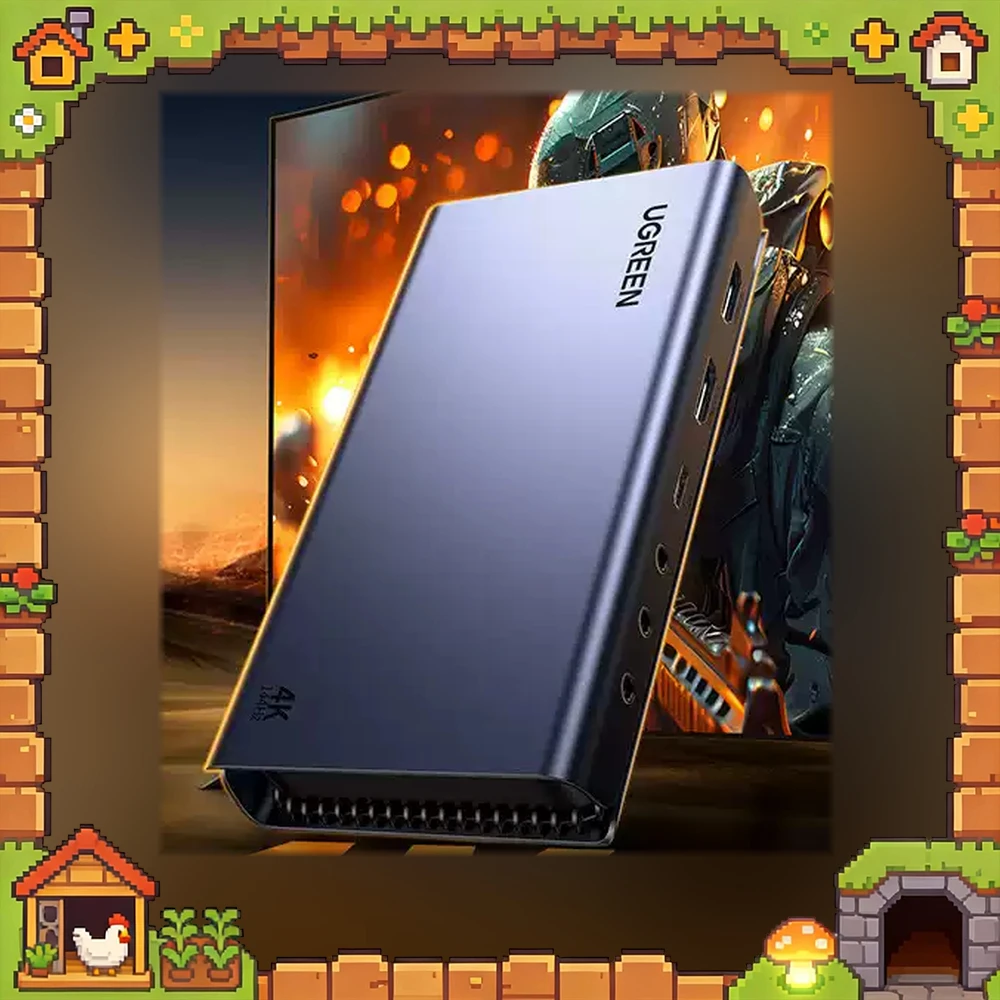UGREEN 35871 HDMI Video Capture Card UG701 HDMI 2.1 4K 144Hz Capture Loop Out USB 3.2 Gen2 10Gbps RGB OBS Game Live Streaming