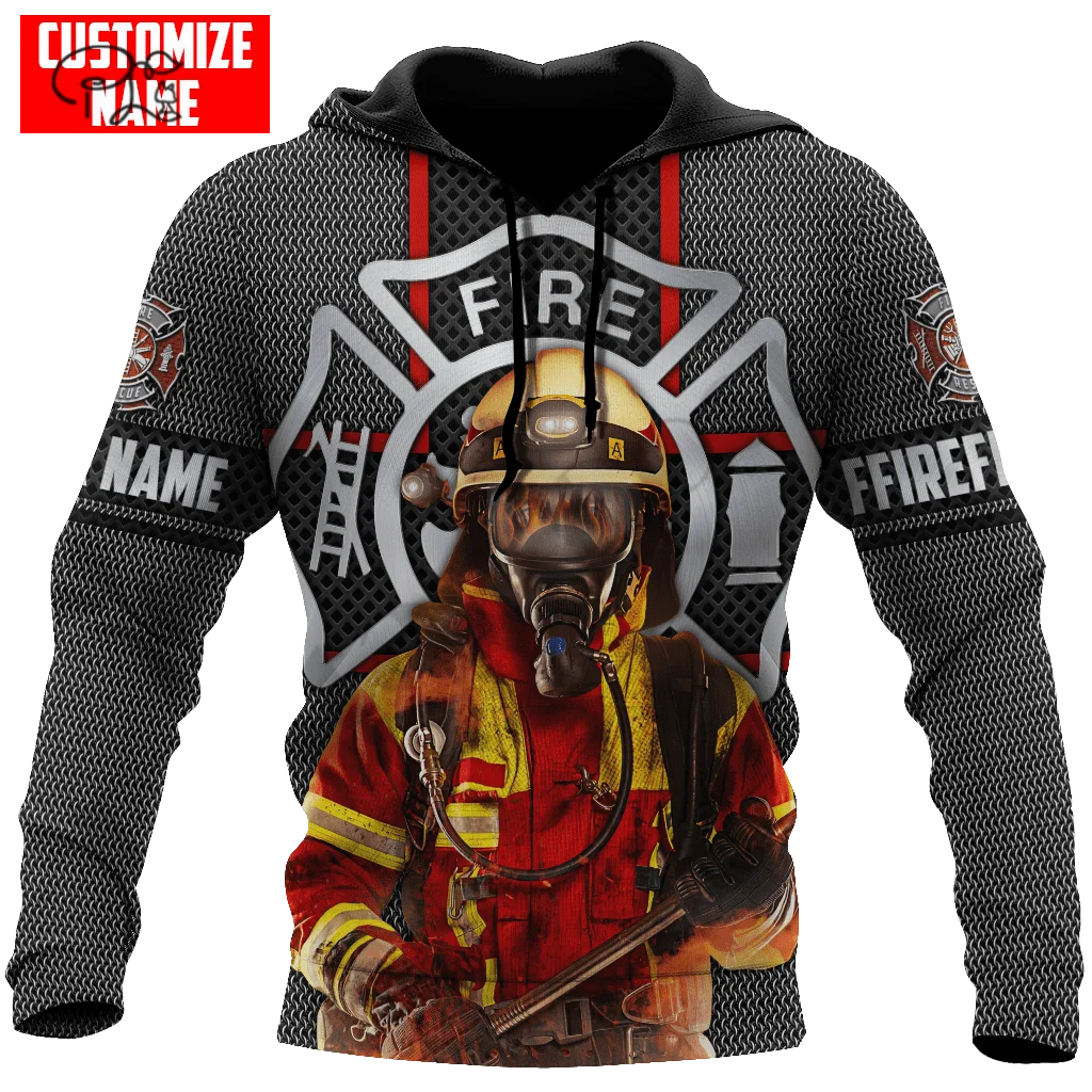 

PLstar Cosmos 3DPrinted Newest Firefighter Custom Name Unique Funny Hrajuku Streetwear Unisex Casual Hoodies/Zip/Sweatshirt A-6