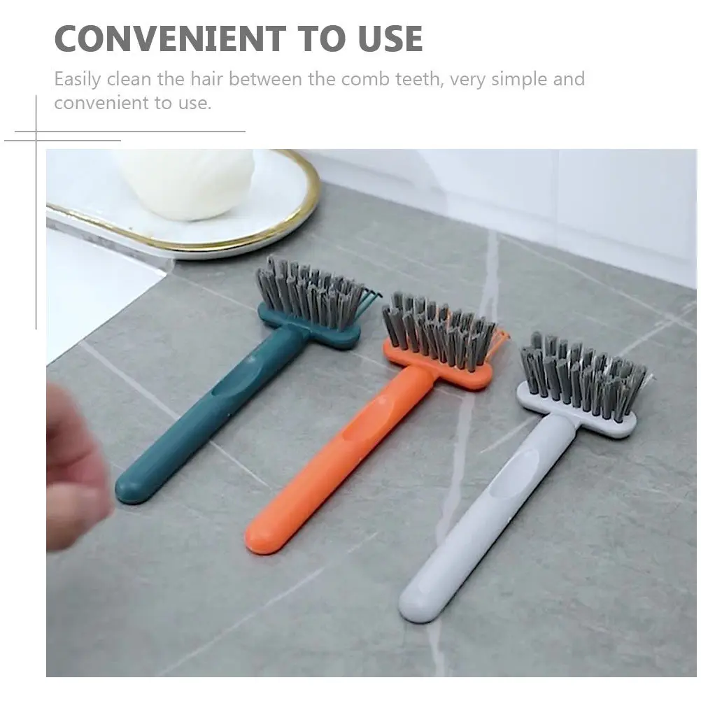2Pcs Hair Brush Cleaner Comb Airbag PP Cleaning Tool Ergonomic Handle Portable Comb Hair Remover Brush Cleaner Accessory view 6