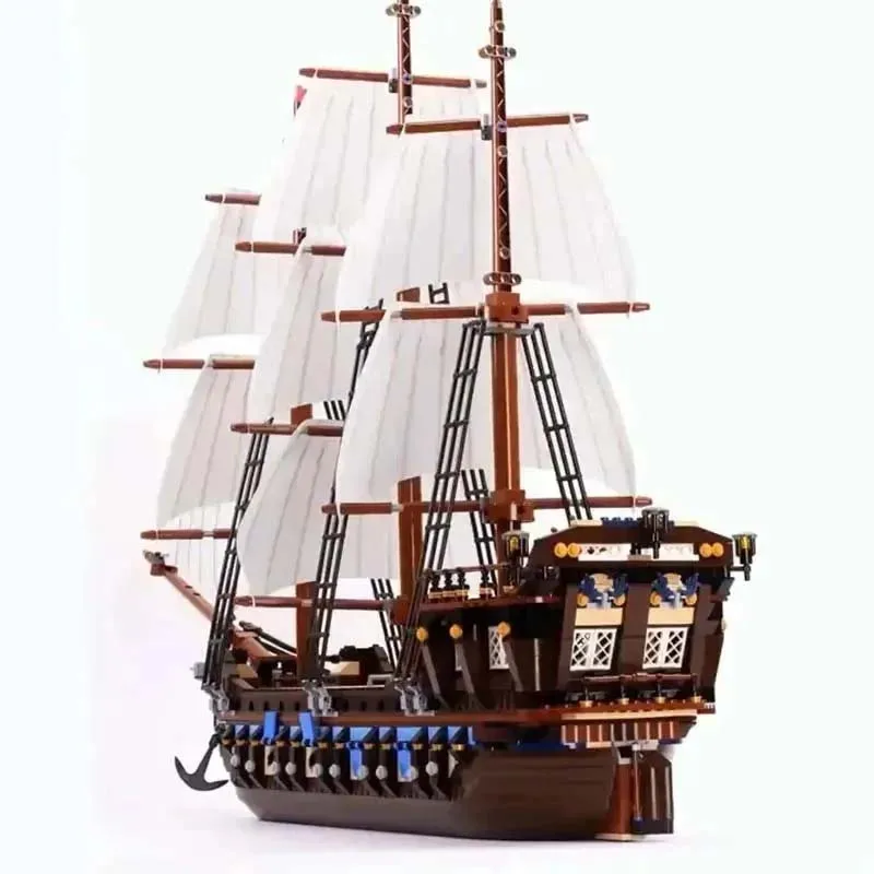 1709 PCS Imperial Flagship Ship Building Blocks Pirates Boat Model Compatible with Christmas Gifts For Kids Toys10210 22001