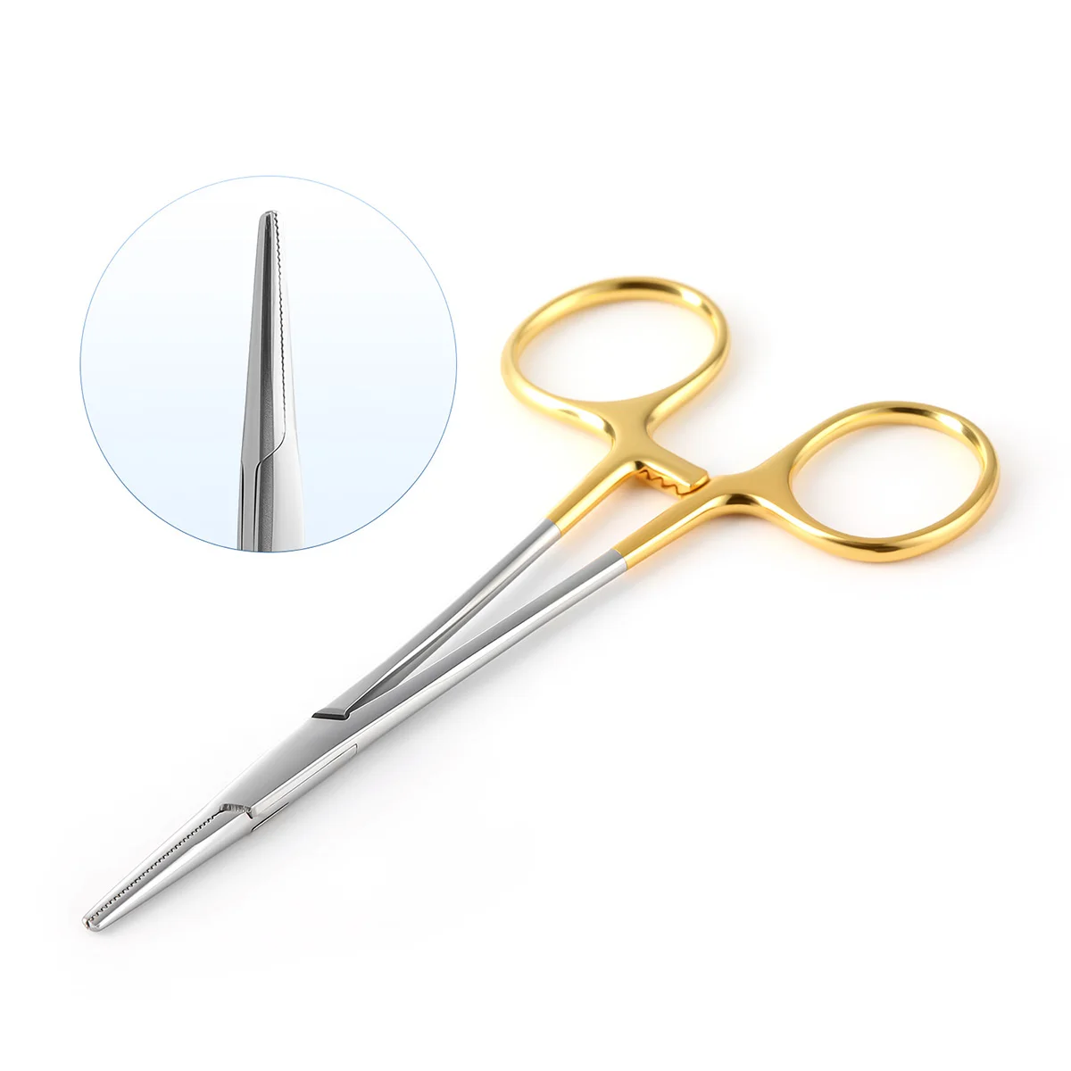 1 قطعة الفولاذ المقاوم للصدأ ملقط مرقئ الطبية مقص جراحي للأسنان 12.5/14/16/18 سنتيمتر طرف مستقيم/منحني