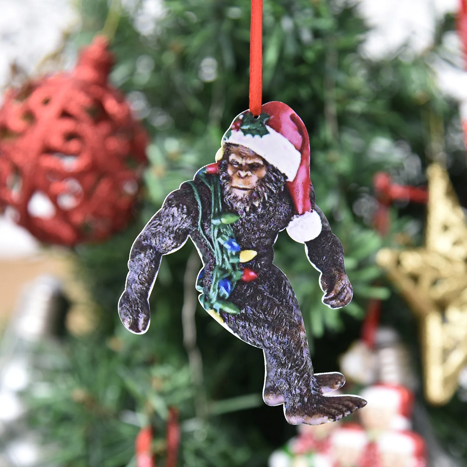 

Bigfoot Ornament Abominable Snowman Christmas Hanging Ornament