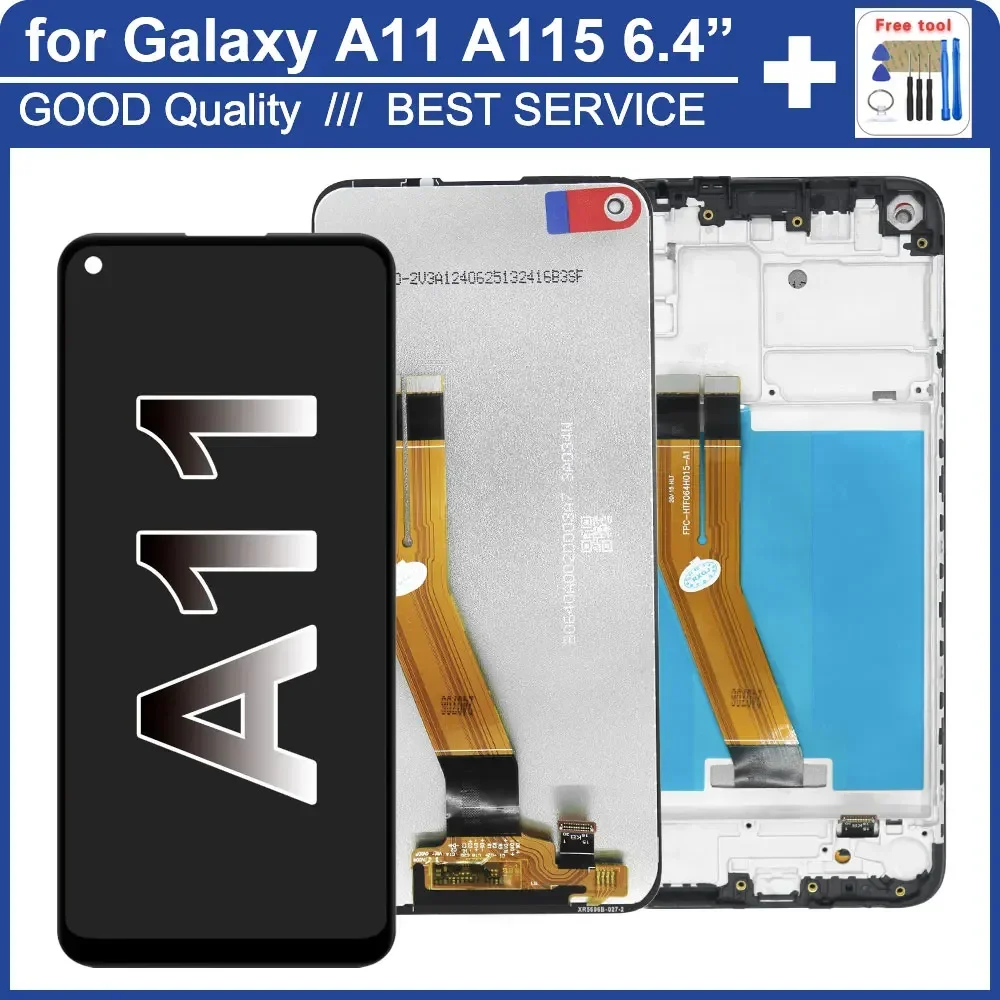 

6.4'' LCD for Samsung Galaxy A11 A115F LCD Display Touch Screen Assembly Replacement for Samsung A11 A115 A115F LCD Display