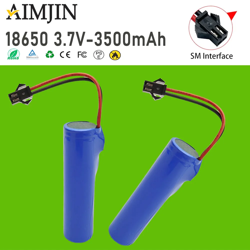 

Original 3.7v 3500mAh Lipo Battery for JJRC C2 D828 RC Car Parts 18650 SM-2P For RC Stunt Dump Car Battery Toys Accessories