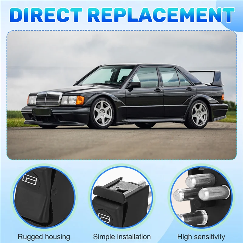 A10E-6 Pins For Mercedes Benz W123 190D 190E 240 Power Window Switch Door Panels 0008208410,0028203610KZ