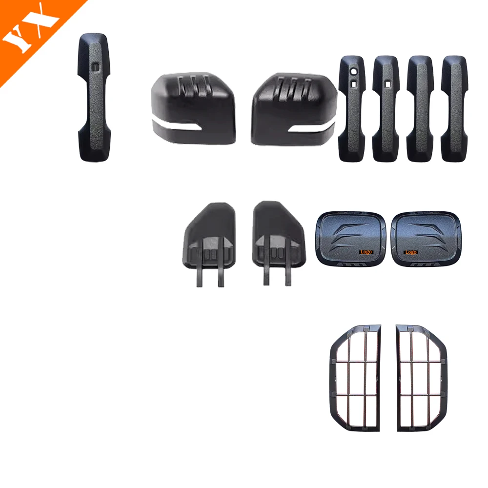 

Для аксессуаров BYD Denza B5 2025 2026, черная ручка боковой двери автомобиля, крышка зеркала, задние фонари, передняя задняя противотуманная фара, крышка бака крыла