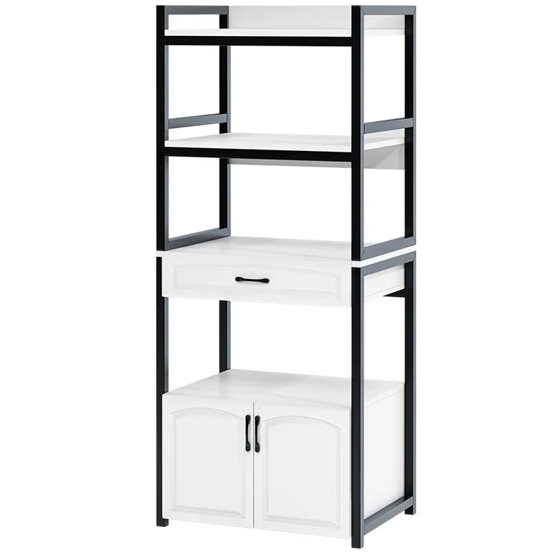 multi tiers standing kitchen storage cabinet back shelf with drawer