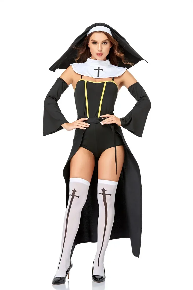 Halloween Sexy Bad Habit Nun Role Play Adult Fancy Dress