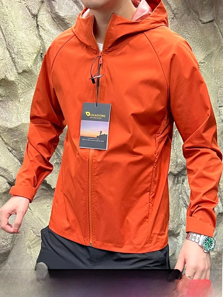 

3D Tailored Outdoor Sportswear Hooded Jaet Men Women Casual Faion Windproof Polyester Fabric Stand Fit Spring Autumn