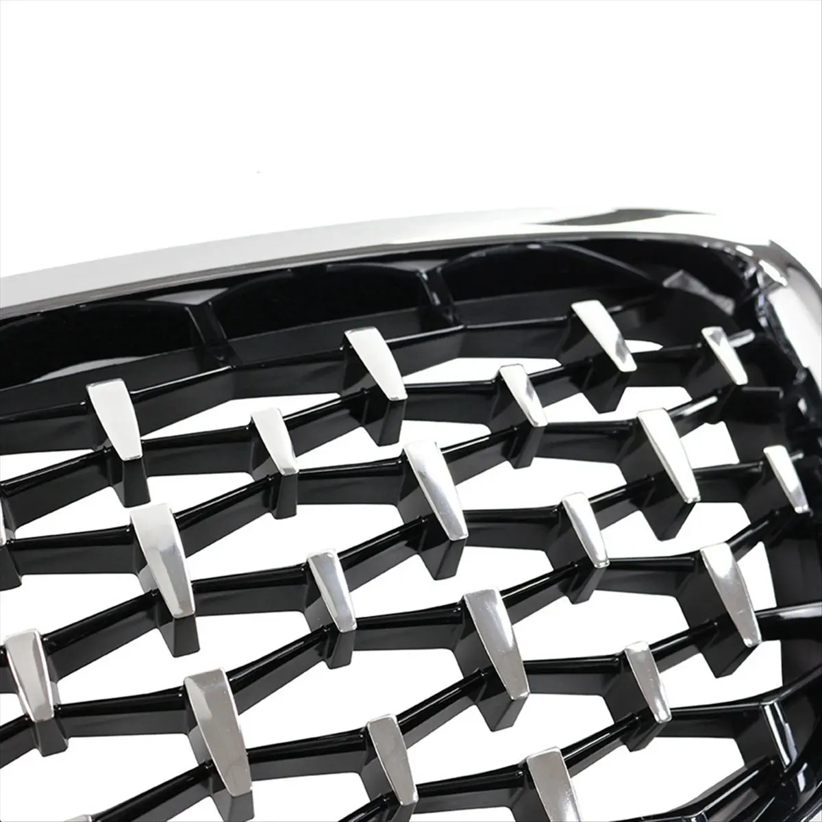 Super Sale For BMW 5 Series GT F07 Hatchback 2010-2017 Car Silver Diamond Meteor Style Front Grille