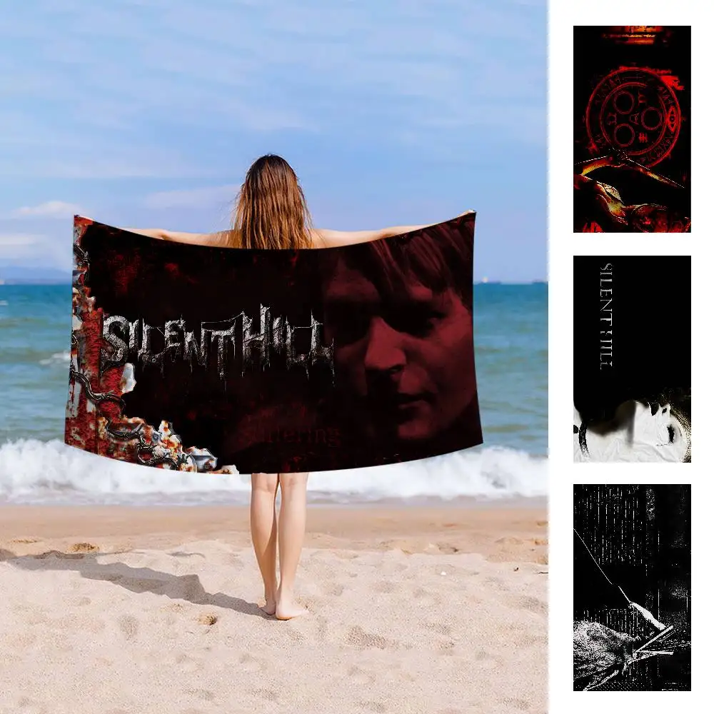 Horror Game S-Silent H-Hill Series Big Microfiber Beach Towels Quick Dry Towel Sand Beach Towels Pool Towel for Travel Swim Pool
