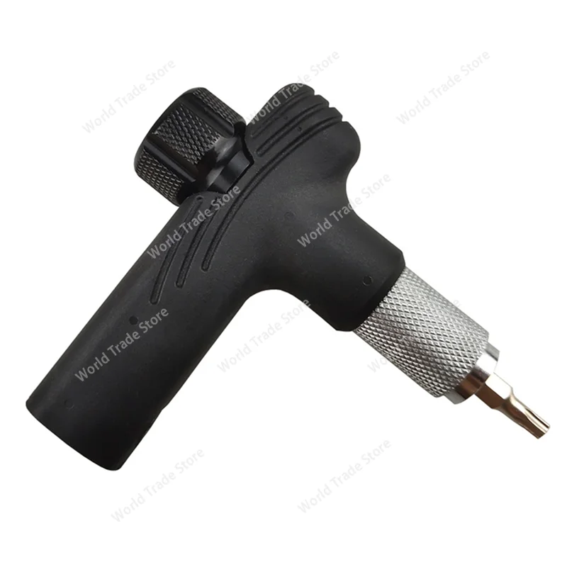 

Adjustable Bike Torque Wrench 4/5/6Nm Torque T Wrench Portable Bicycle Maintenance Kit Black