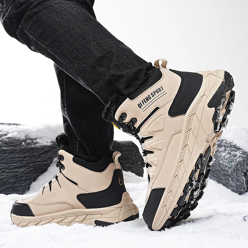 

Men Hiking Shoes Outdoor Breathable Comfortable Casual Sports Shoes Men's Warm Anti-slip Wear-resistant Combat Boots Men