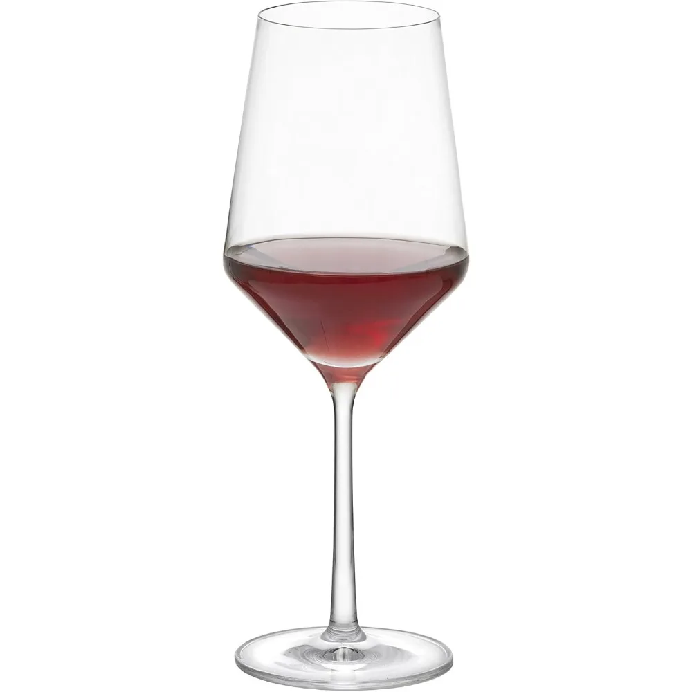 Glas Tritan Crystal Pure Stemware Collection Glassware, 6 Count (Pack of 1), Cabernet/All Purpose, Red or White Wine Glass