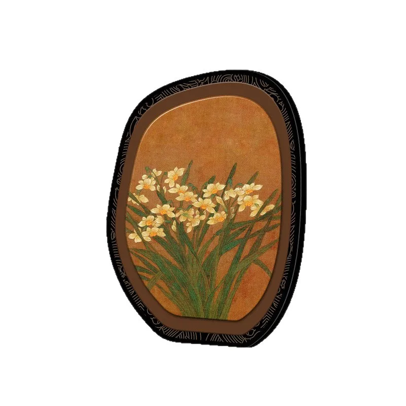 Brown Vintage Photo Frame Table, Modern Decorative Painting For The Entrance, High-end And Niche Decorative Items For The Dining view 5
