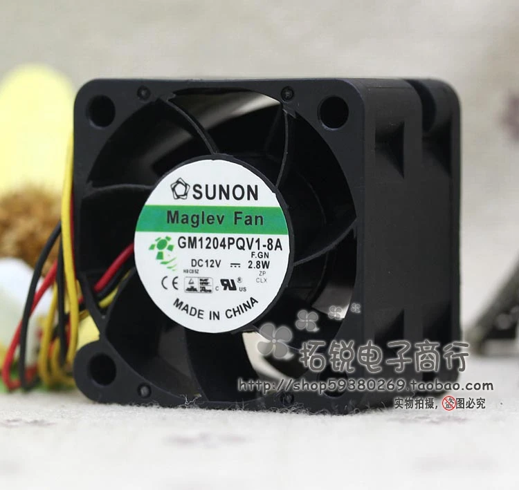 Sunon sunon GM1204PQV1-8A 4cm 4028 12v 2.8w velocidade de alta velocidade servidores fã