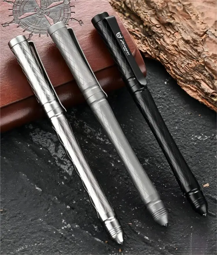 1pc Titanium Alloy EDC Pen With Writing Multi-functional Portable Tools Pen Business Office Ball Point Pen