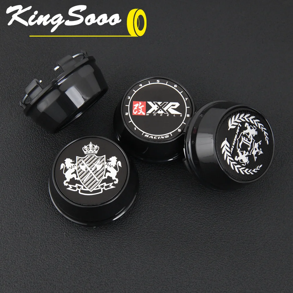 4PCS JDM Rim Cap 61mm Clip Sport Wheel Cap XXR Racing Emblem Sticker VIP LEHR MEISTER Wheel Center Cap Hub Cover Cap