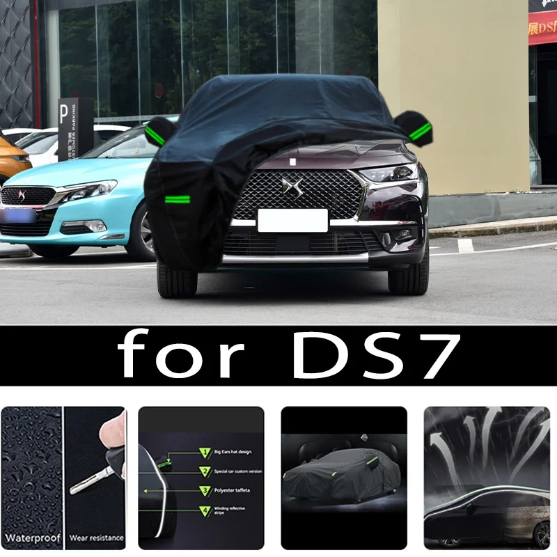 

For DS7 Outdoor Protection Full Car Covers Snow Cover Sunshade Waterproof Dustproof Exterior Car accessories