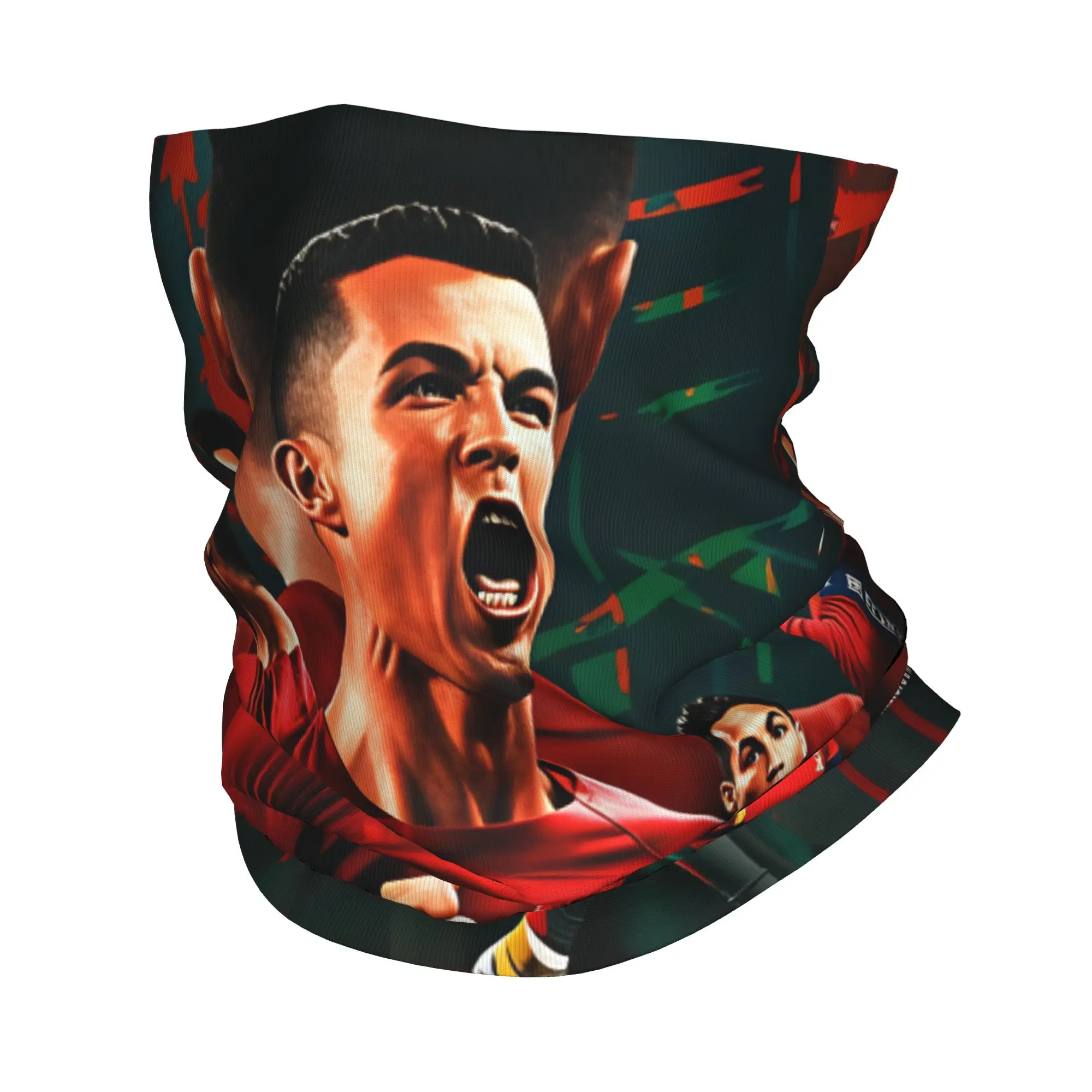 R-Ronaldos 2026 Bandana Neck Cover Printed  Wrap Scarf Warm Headwear Outdoor Sports Unisex Adult All Season