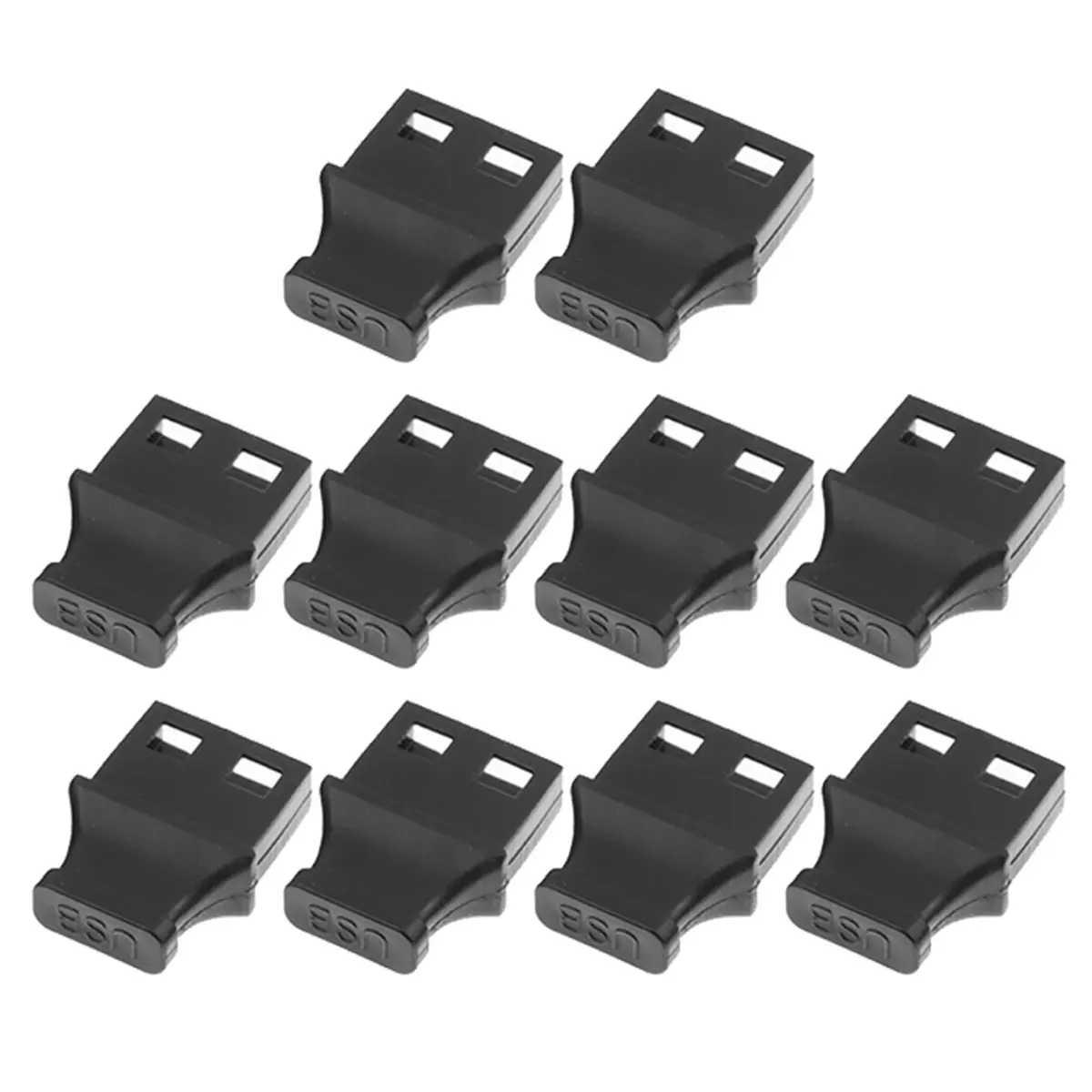 [VALUE PACK]10PCS USB Port Plug with Handle Anti-Dust Cover for Laptop Computer Notebook Power Bank Outdoor Cycle USB Socket Cap