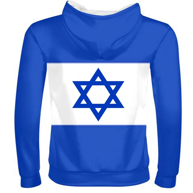 ISRAEL Male Youth Free Custom Print Photo Isr Zipper Sweatshirt Nation Flag Il Judaism Arabic Country Hebrew Arab Boy Clothes