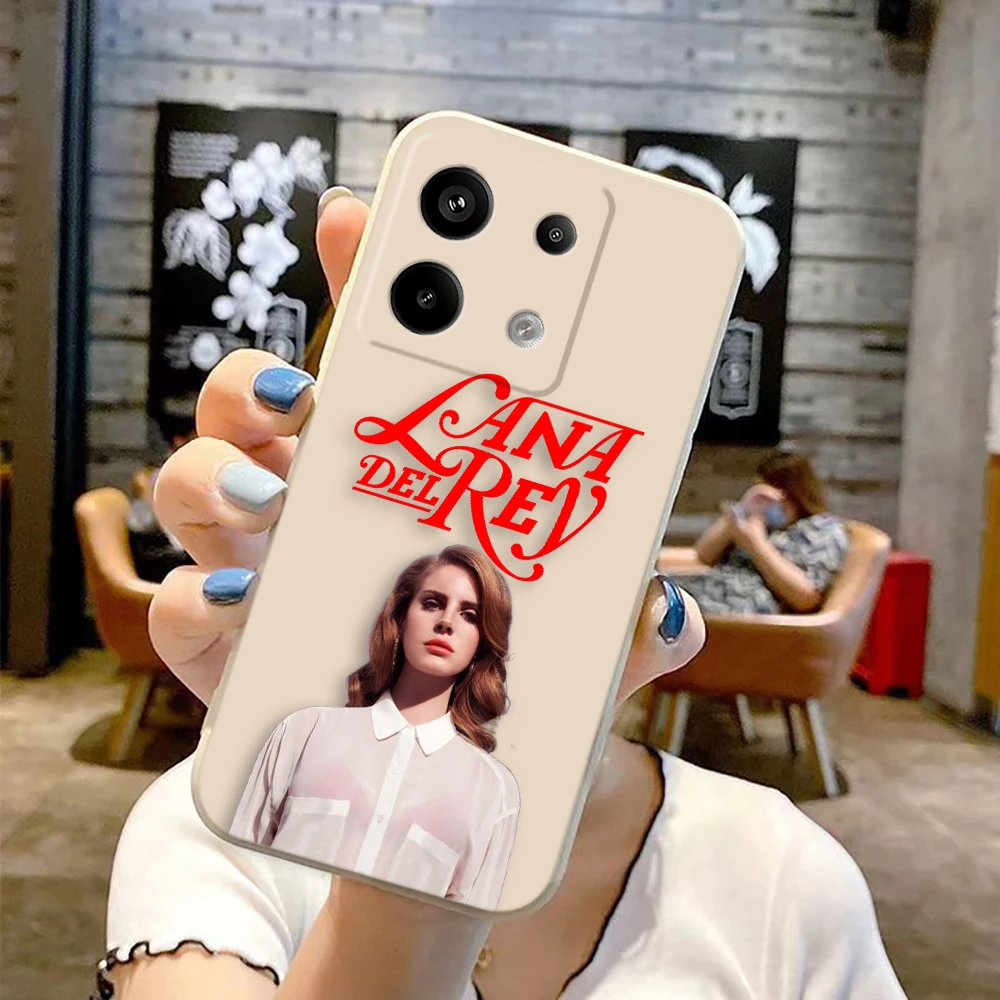 Hot Singer L-Lana D-Del Rey Cover Phone Case For Xiaomi Redmi NOTE 13 12 12S 11 11T 11S 10 10T 10S 9 8 7 PRO PLUS Case Funda