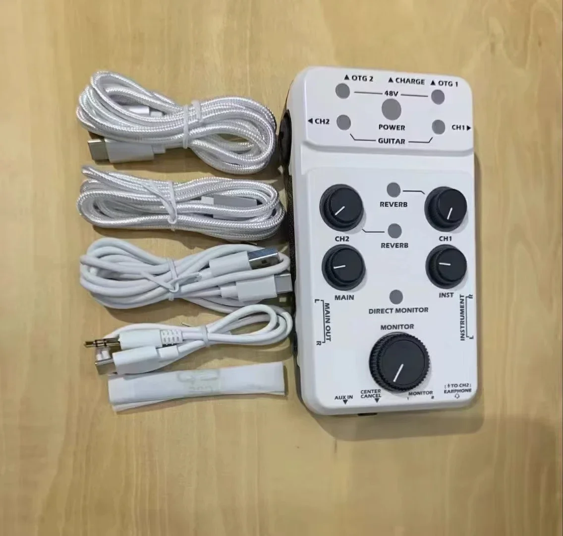 Hot Selling New MOMIX PRO Reverb Sound Card for Mobile and Computer Charging, Portable Recording, Plug and Play