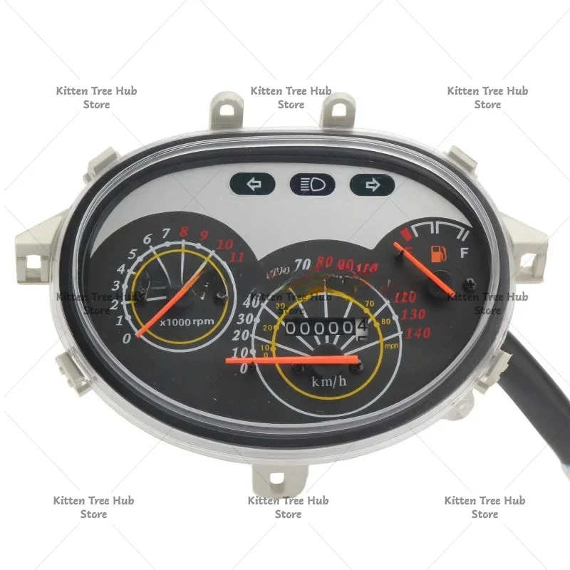For Motorcycle Little Handsome Guy Instrument Size Unbattled Moped Little Handsome Guy Instrument Assembly Tachometer Codemeter