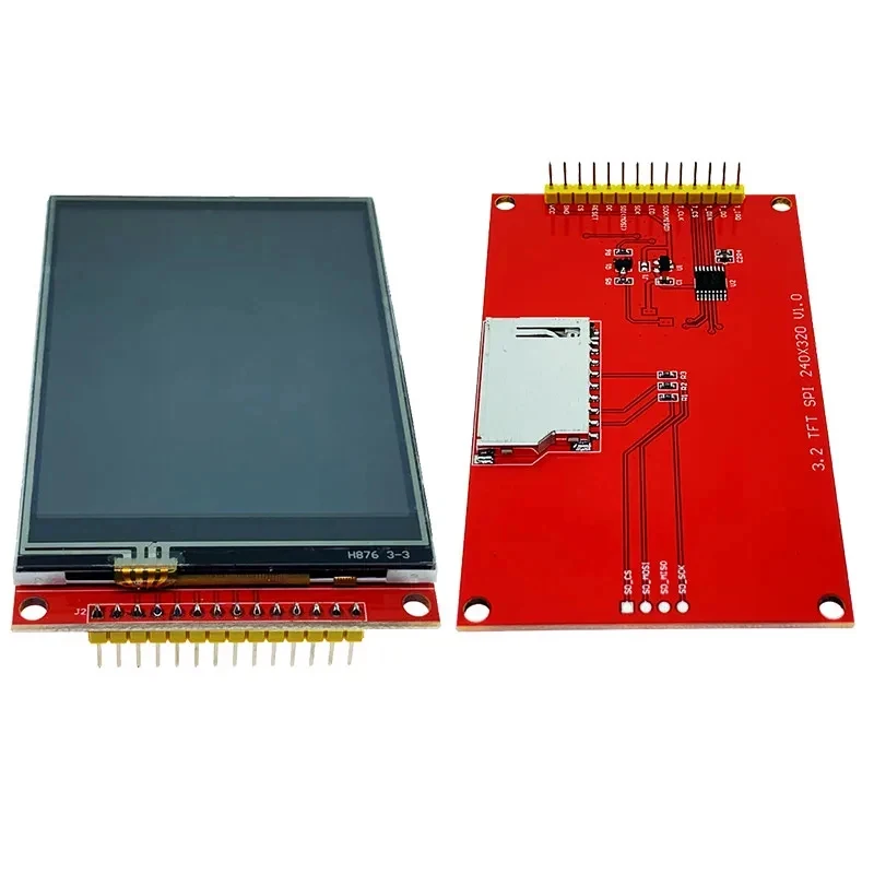 3.2 Inch IPS Red Module ESP32 Display TFT LCD ILI9341 Drives Factory Electronics SPI Serial LCD Screen 240*320