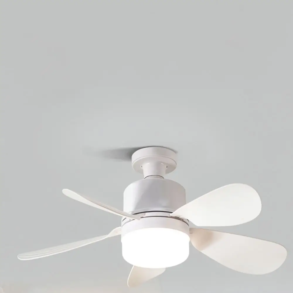 Quiet LED Ceiling Fan Light E27 Base Modern Kitchen Bedroom Silent Air Circulation Fan Ventilation Lighting Unit