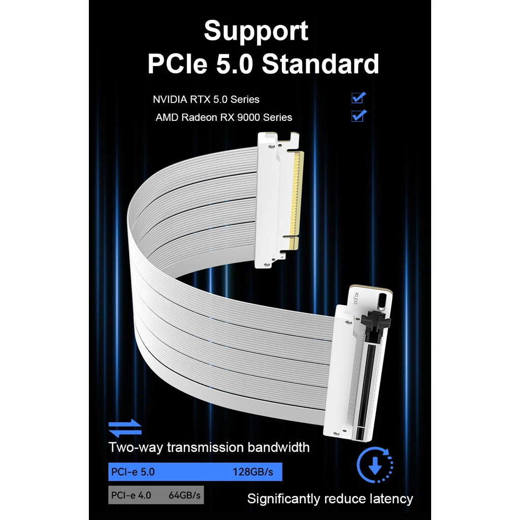 Pcie 5.0 Gpu Riser Cable - PCI‑E 5.0 X16 GPU Yükseltici Kablo