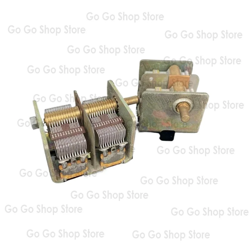 CB-2-365 2 * 20PF-365PF اليسار واليمين المزدوج متغير قابل للتعديل 711 أنبوب راديو مكثف