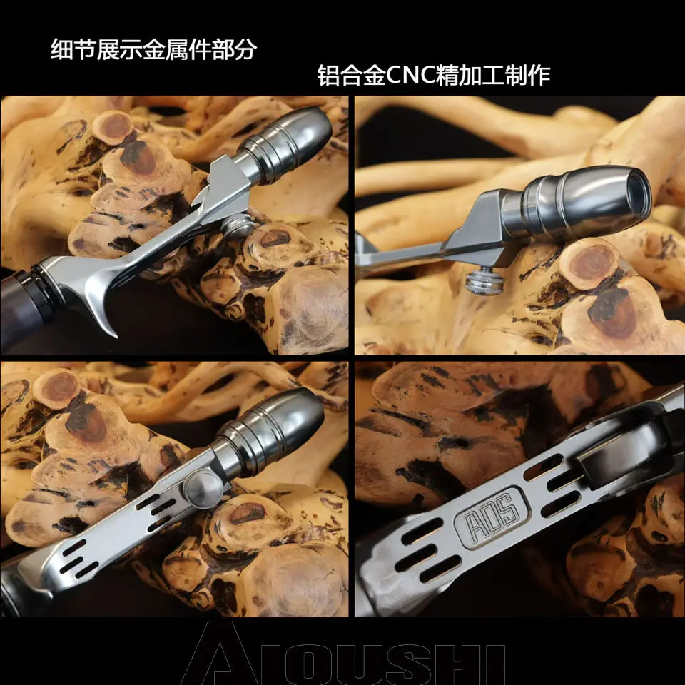 AIOSS Lure Rod Micro Fishing Rod Aluminum Alloy CNC Precision Machining High Precision Sunken Reel Handle