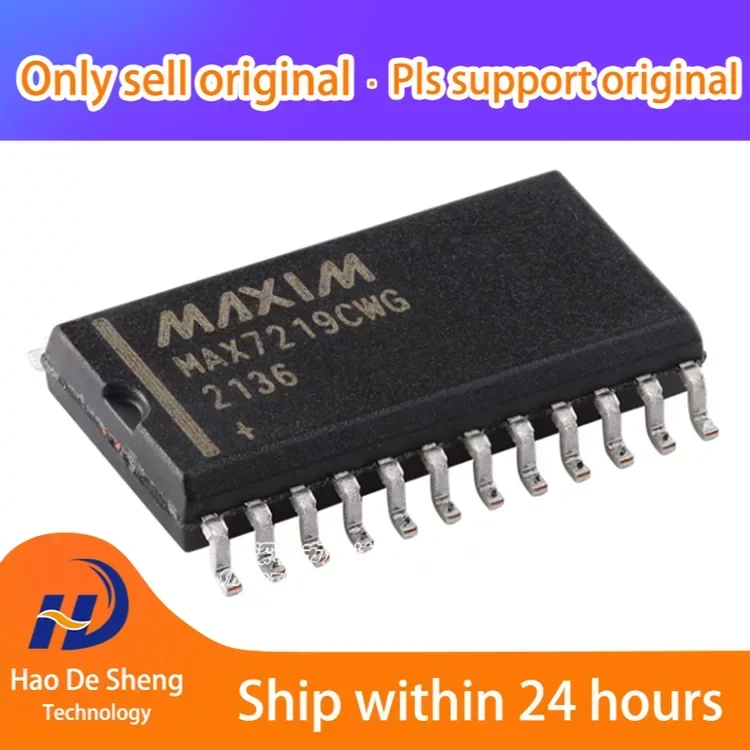 

10PCS/LOT MAX7219EWG MAX7219CWG MAX7219 SOP24 New Original In Stock