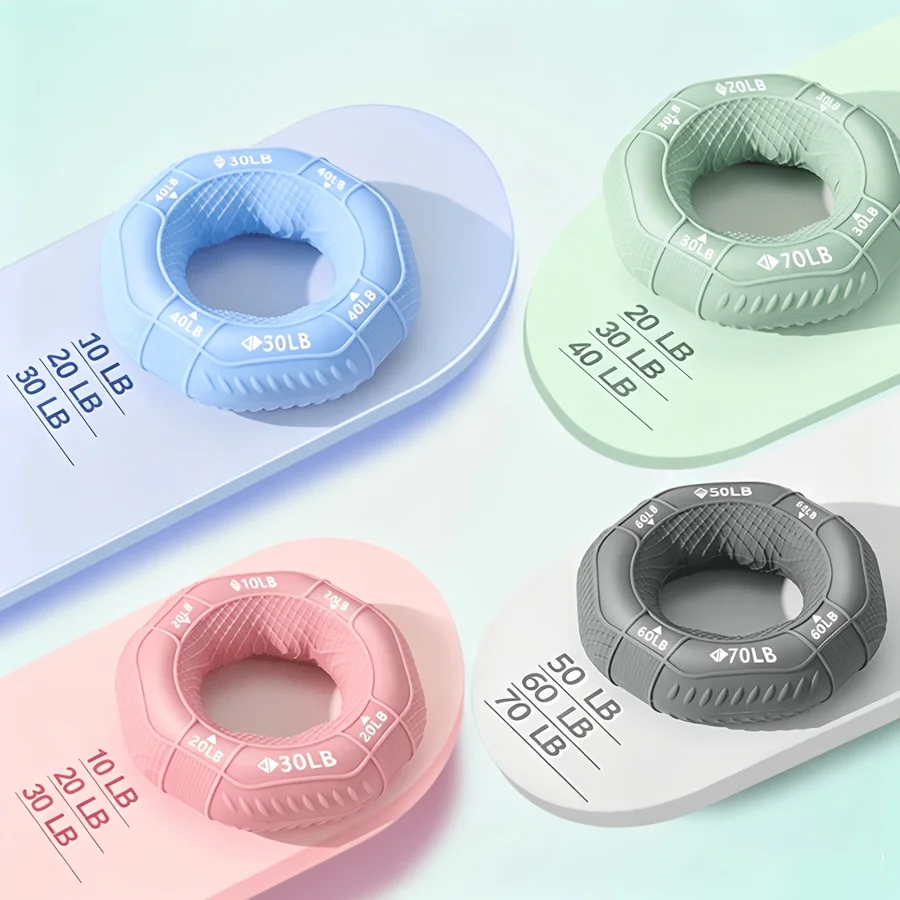 Hexagonal Silicone Resistance Strengthener Finger Trainer Functional Fitness Training Exercise Equipment Muscle Strength Workout