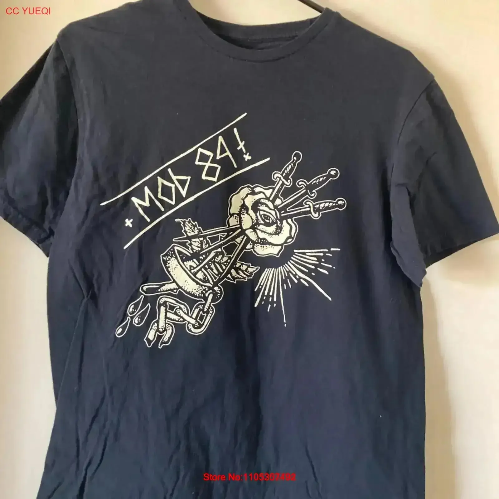 Mob 84 T Shirt Punk Oi Skinhead vintage Washed streetwear designer clothes Top For Everyday Wear Slightly Breathable homme