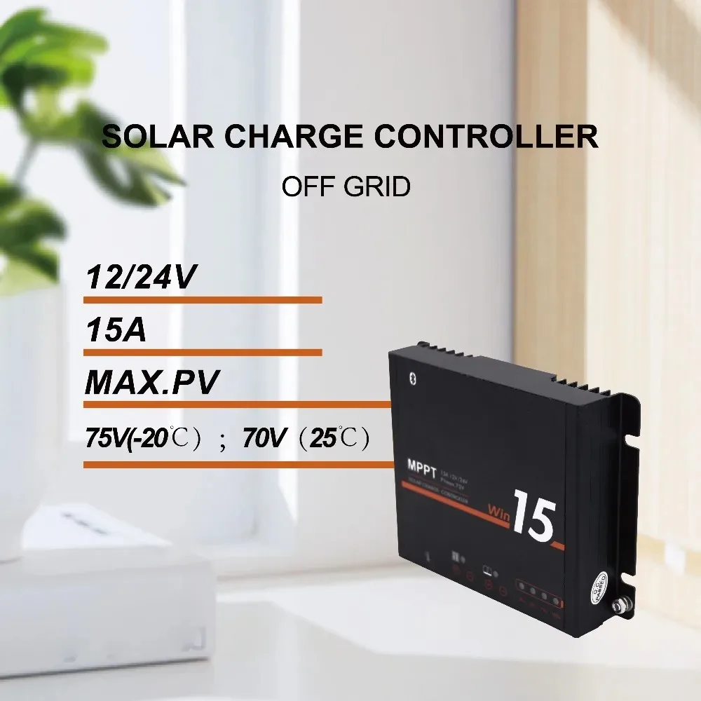 

ECGSOLAX MPPT 15A 20A Solar Charge Controller with Bluetooth Solar Panel Regulator 12V 24V For Liquid, Gel, AGM and Lithium Batt