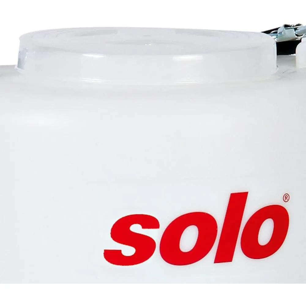 SOLO Inc. 421S 20LB White Portable Chest-mount Spreader with Comfortable Cross-shoulder Strap Fertilizer Seed Salt Ice Melt Hand
