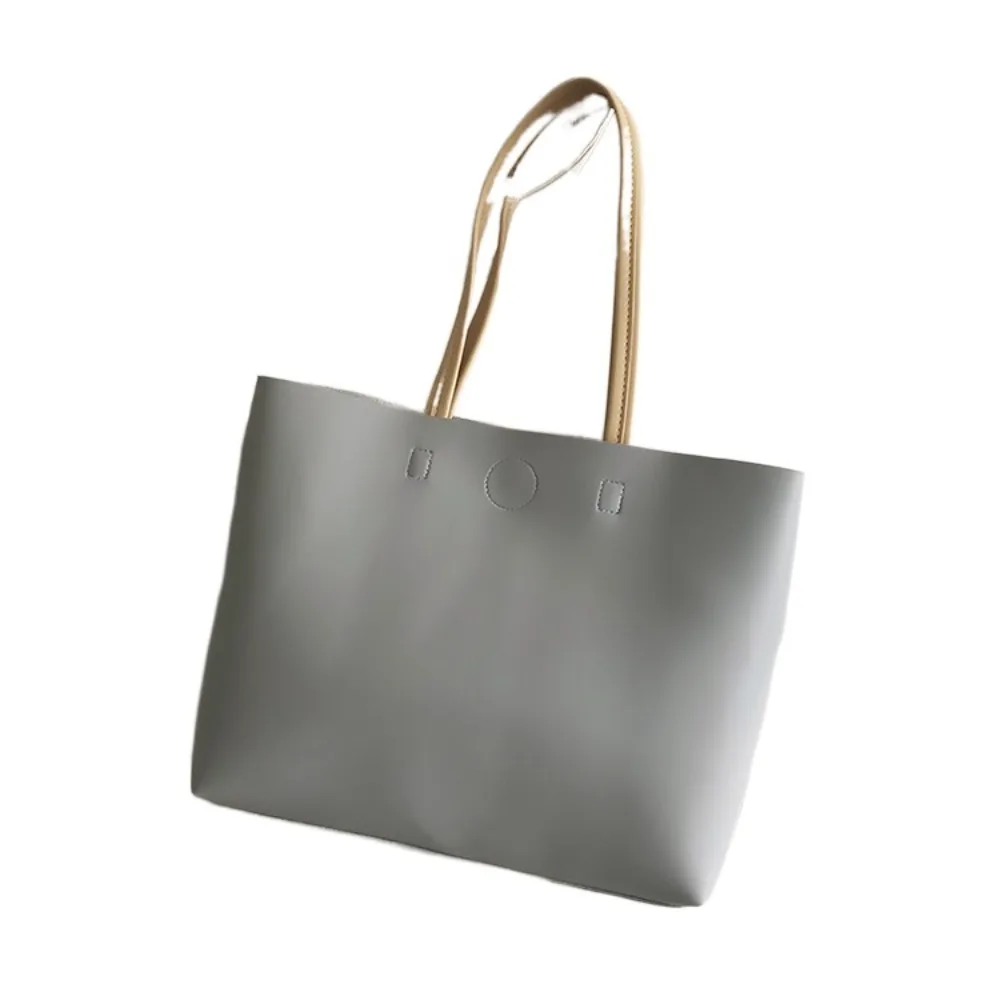 

Minimalist Design Underarm Tote Bag Pu Leather Korean Style Sweet Shoulder Bag Solid Color Zipper Luxury Handbag Shopping